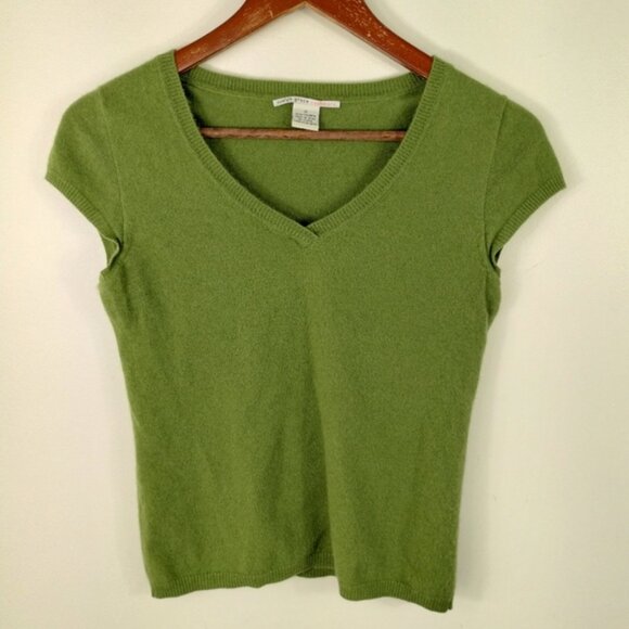 Evelyn Grace 100% Cashmere V Neck Sweater Size Small - Picture 1 of 6